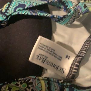 St. John's Bay Swim - St. John’s Bay Teal Paisley Print Swim Suit St. John's Bay Swim - St. John’s Bay Teal Paisley Print Swim Suit
